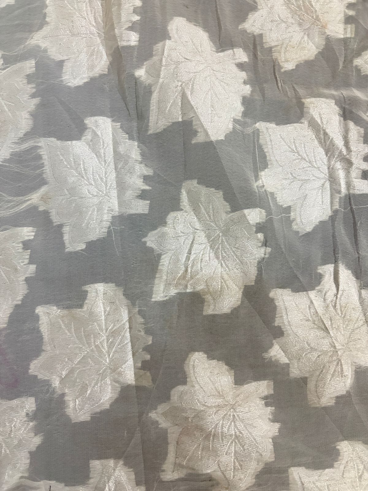 Georgette Jacquard fabric for sarees and printed sarees — wholesale from Surat view 3