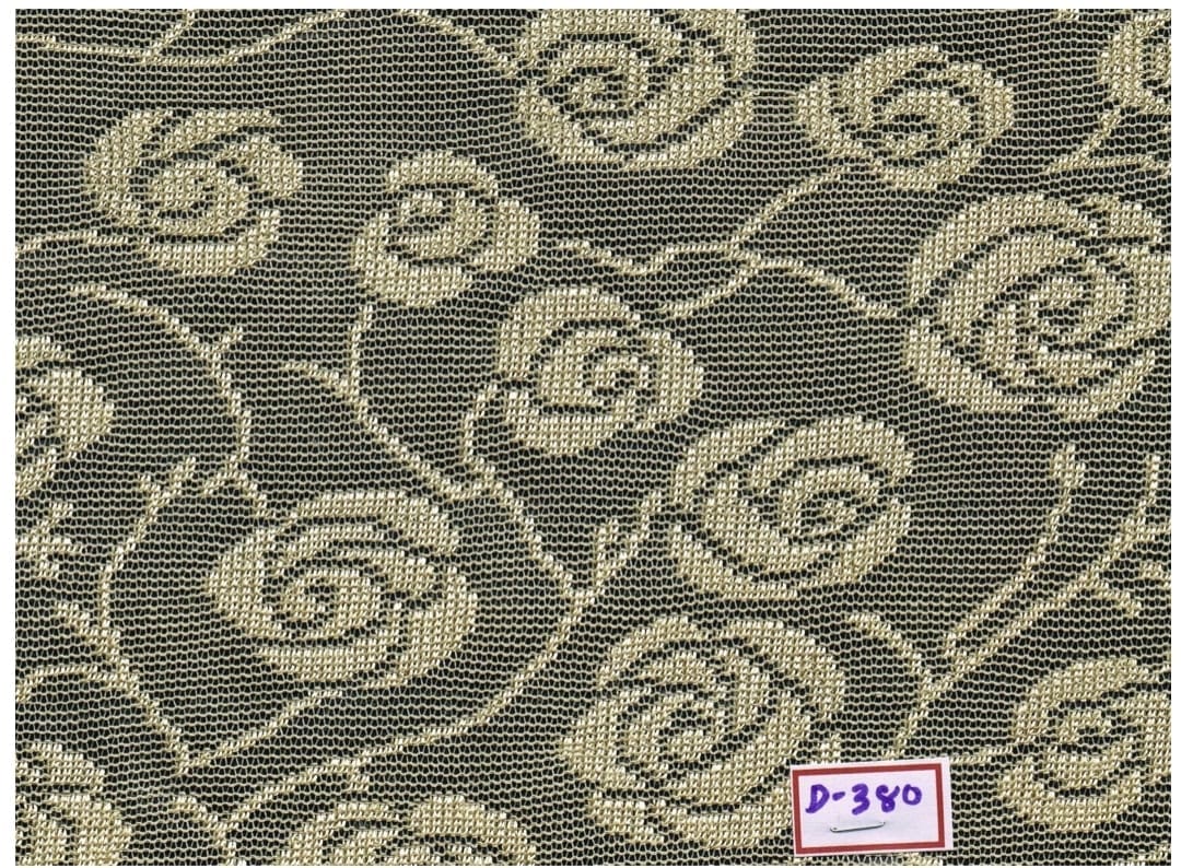 Knitting Raschel Jacquard fabric for t-shirts, polos and casual tops — wholesale from Surat view 1