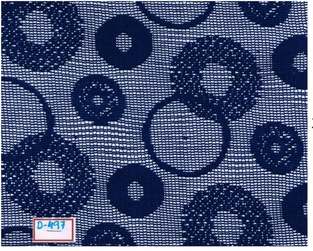 Knitting Raschel Jacquard fabric for t-shirts, polos and casual tops — wholesale from Surat view 2
