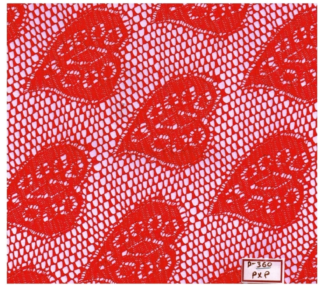 Knitting Raschel Jacquard fabric for t-shirts, polos and casual tops — wholesale from Surat view 8
