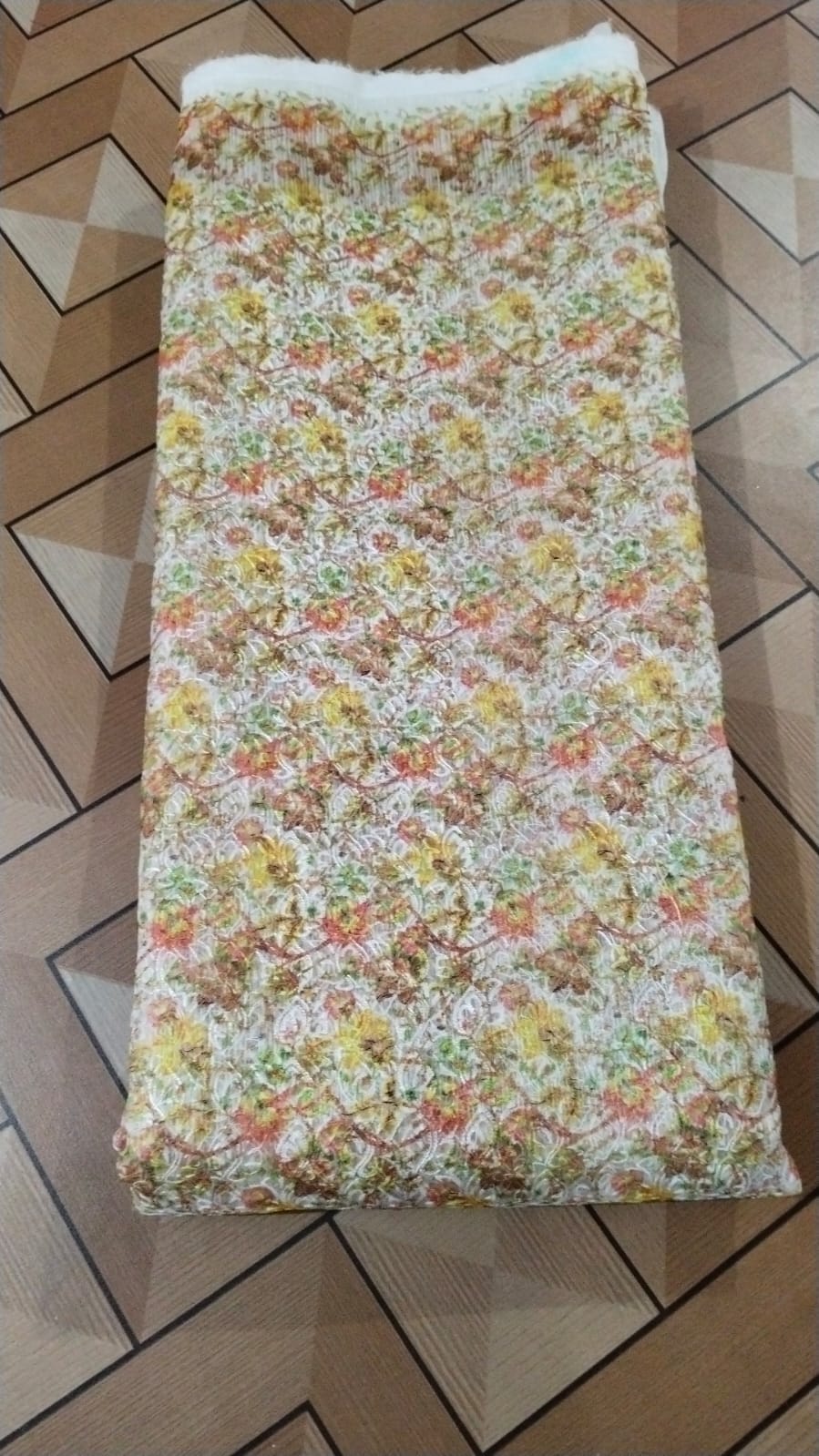 NET Ribbon Work fabric for dupattas and overlays — wholesale from Surat view 9