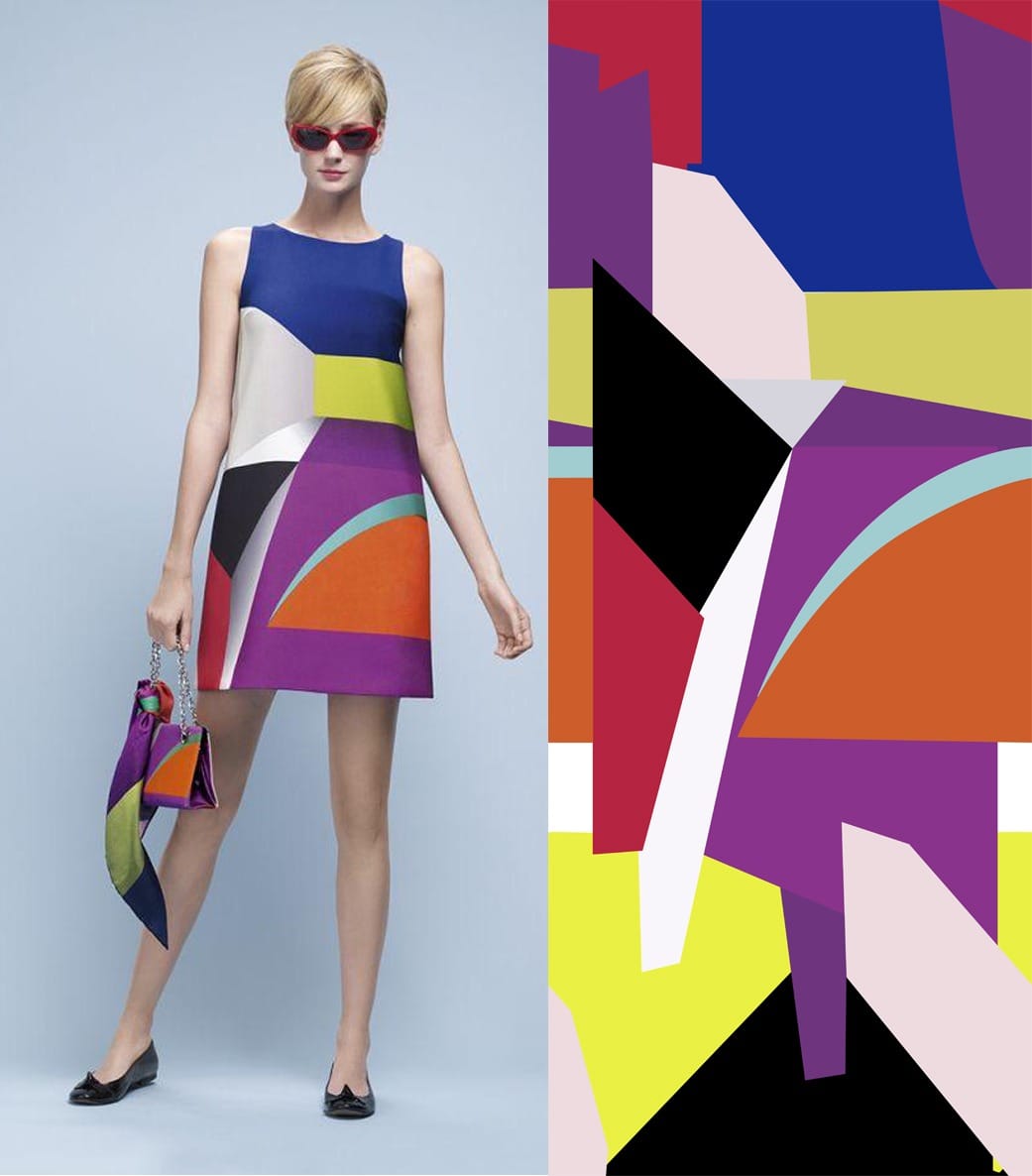Scuba Sandwich Digital Print fabric for gowns and evening wear — wholesale from Surat view 1