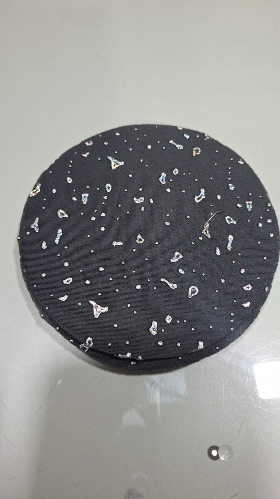Scuba Sandwich DueDrop fabric for gowns and evening wear — wholesale from Surat view 5