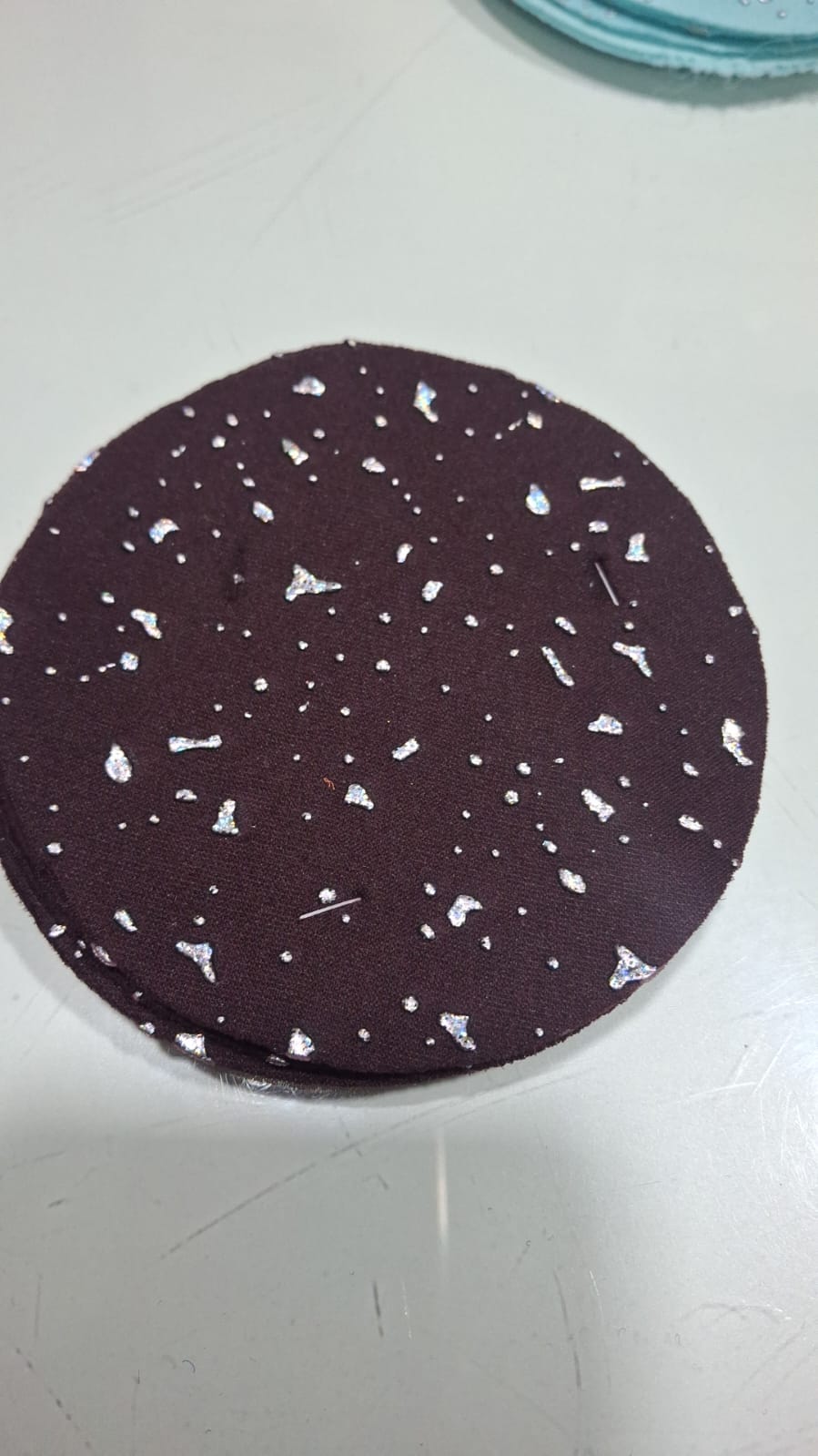 Scuba Sandwich DueDrop fabric for gowns and evening wear — wholesale from Surat view 7