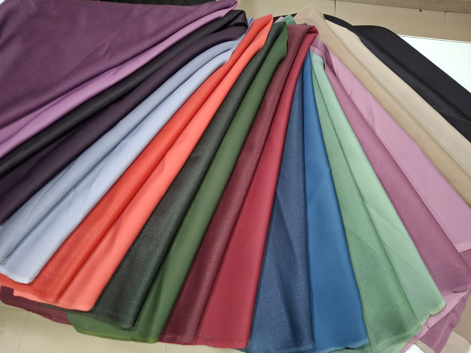 Scuba Sparkle Dyed fabric for gowns and evening wear — wholesale from Surat view 1