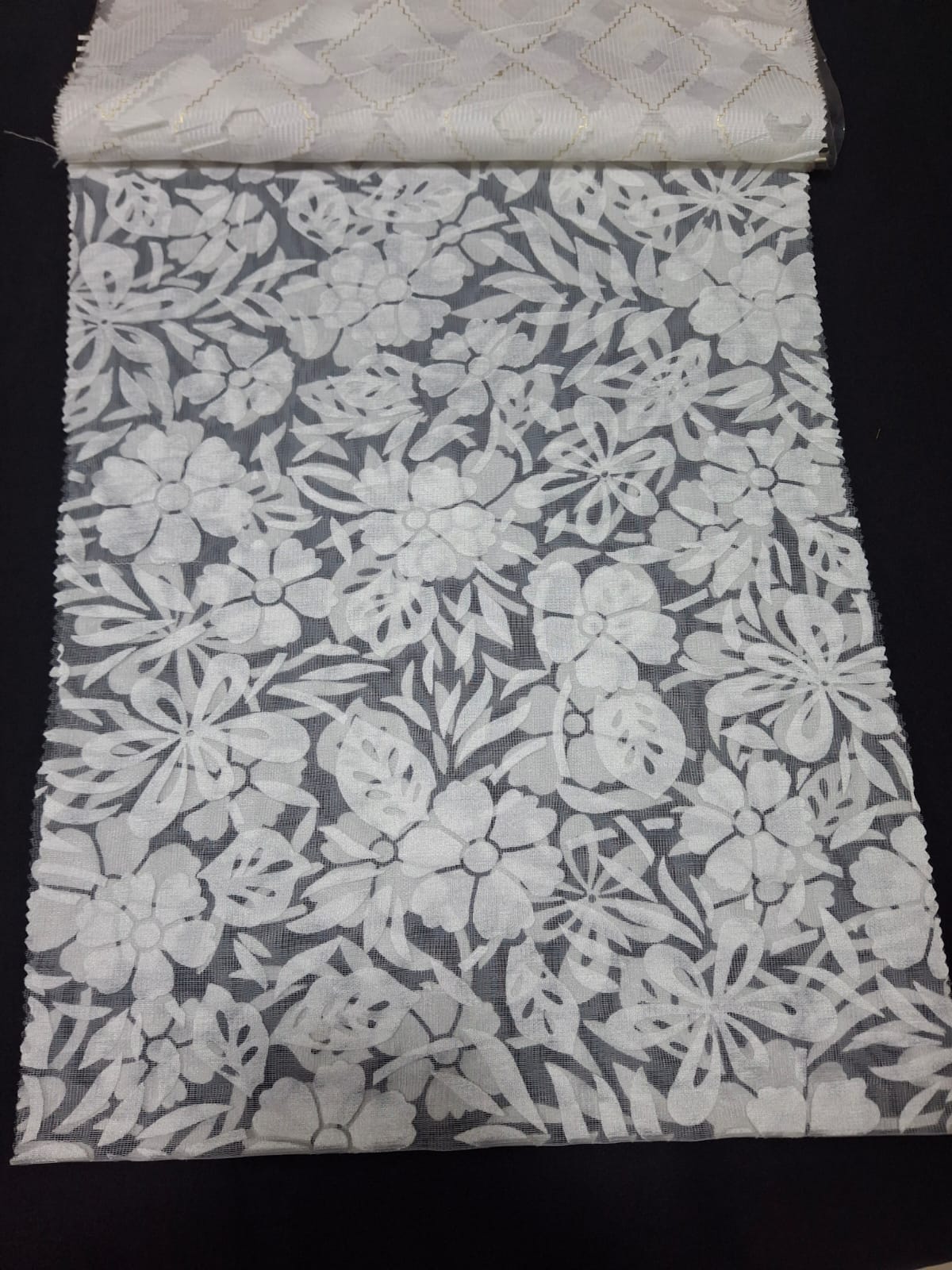 Net Brasso fabric for dupattas and overlays — wholesale from Surat