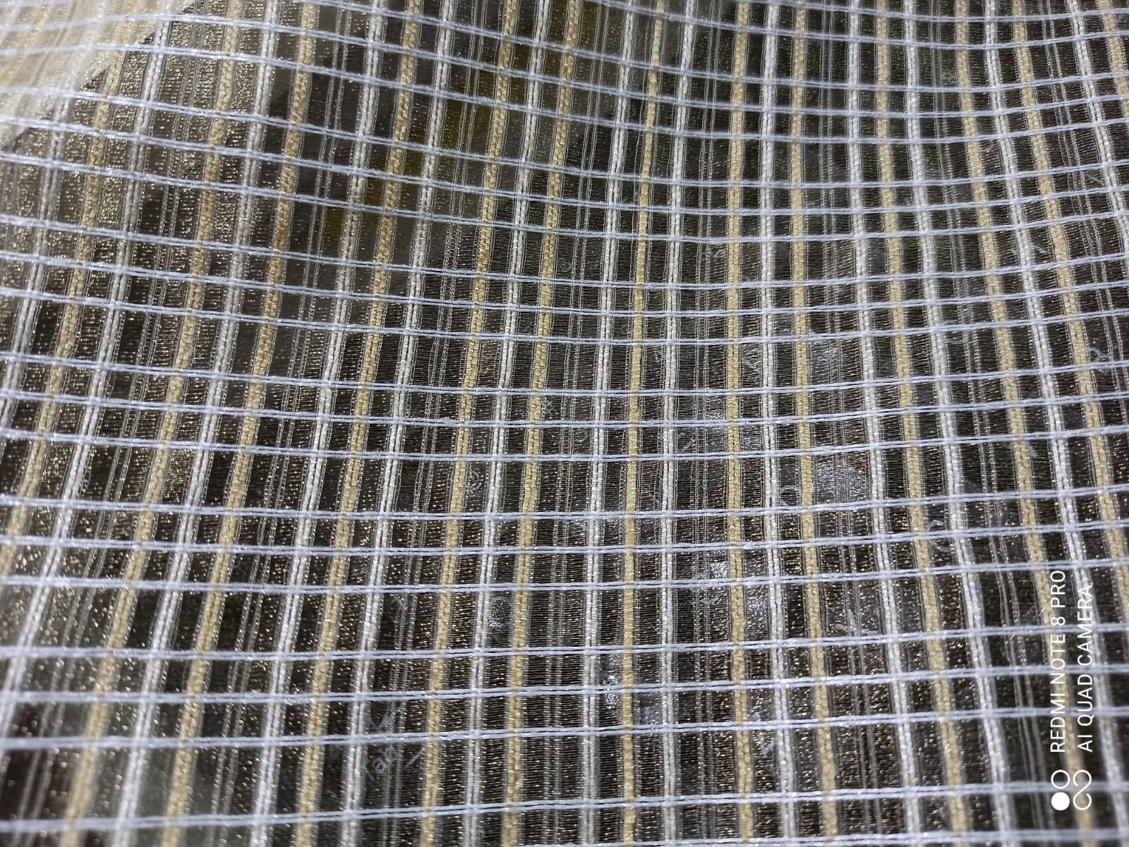 Organza Chex Dyed fabric for dupattas and ruffles — wholesale from Surat