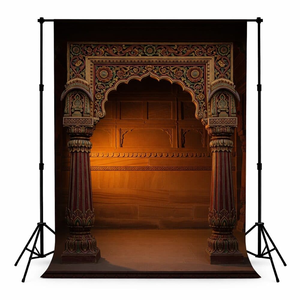 Mandap & Traditional Backdrops design MND-01 — wholesale backdrop from Surat