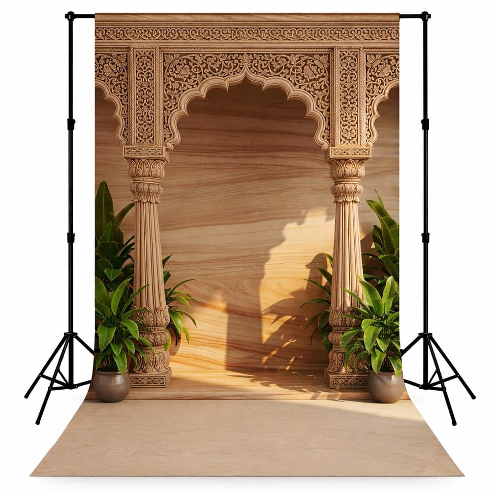 Mandap & Traditional Backdrops design MND-04 — wholesale backdrop from Surat