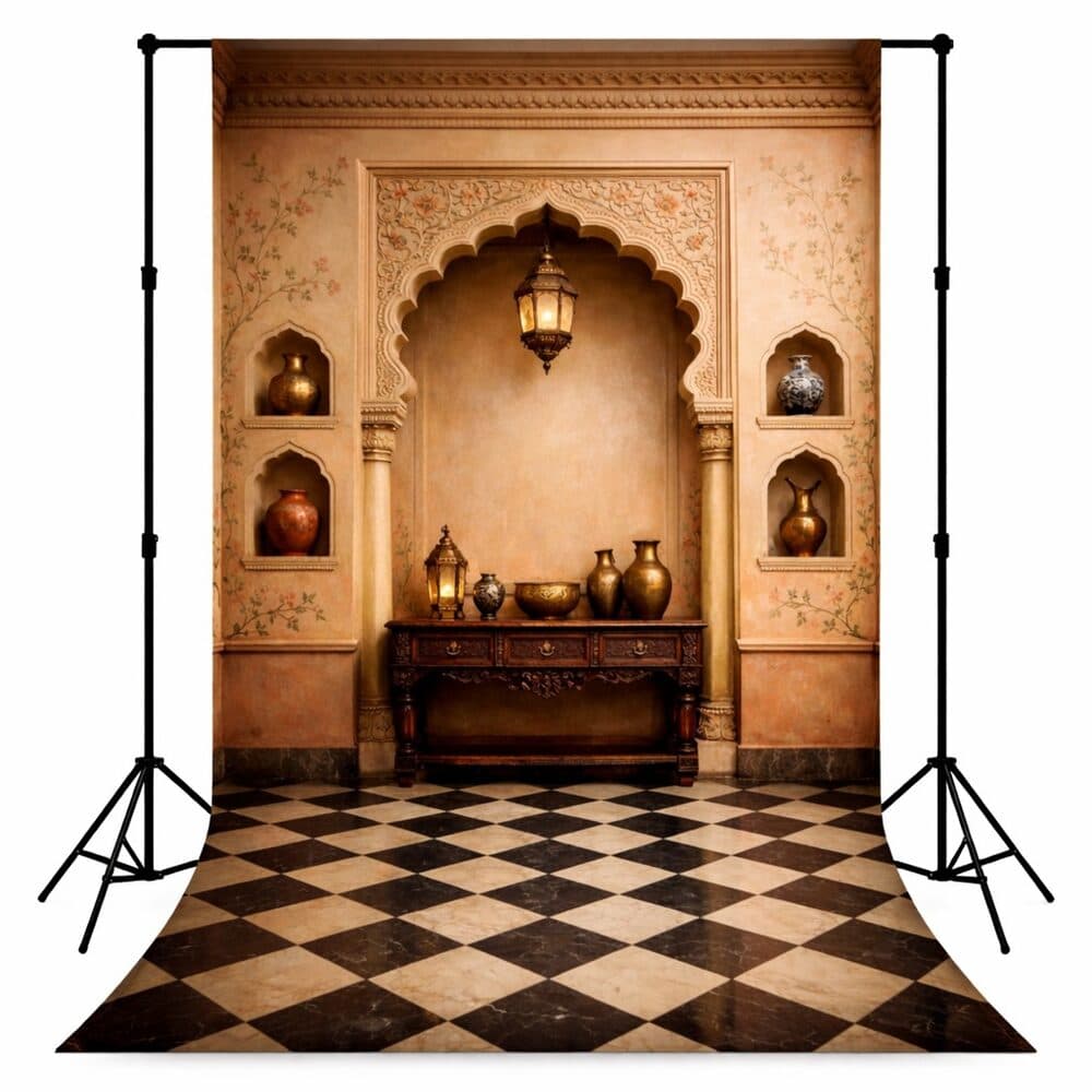 Mandap & Traditional Backdrops design MND-05 — wholesale backdrop from Surat