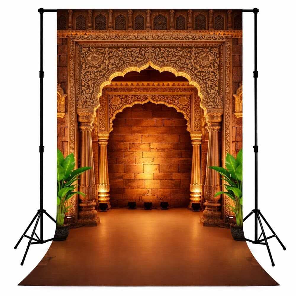 Mandap & Traditional Backdrops design MND-06 — wholesale backdrop from Surat