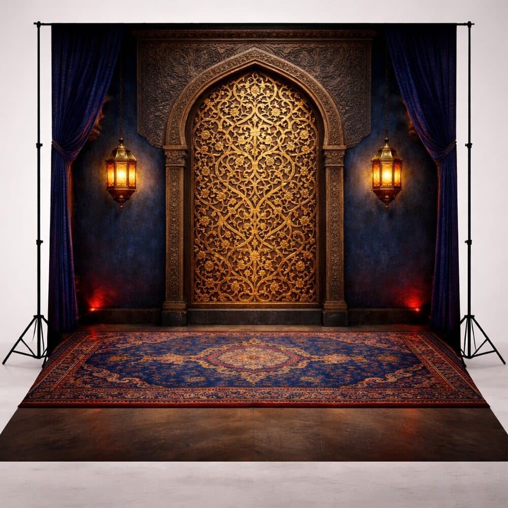 Mandap & Traditional Backdrops design MND-08 — wholesale backdrop from Surat