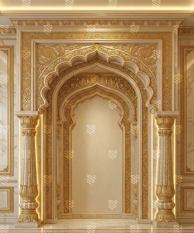 Luxury Palace Backdrops design PAL-01 — wholesale backdrop from Surat