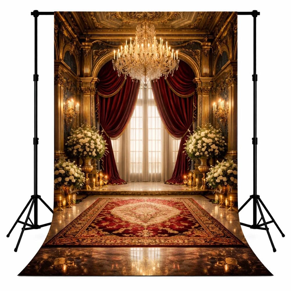 Luxury Palace Backdrops design PAL-05 — wholesale backdrop from Surat